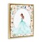 Stupell Industries Blue Princess with Pearl Border Floating Frame, design by Christine Simpson Art